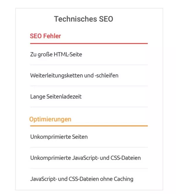 SEO Technik Audit